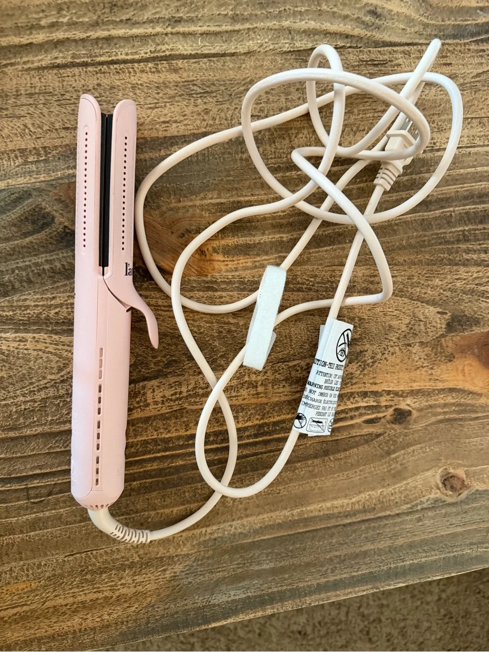 Lange Pink Mini Flat Iron Hair Straightener